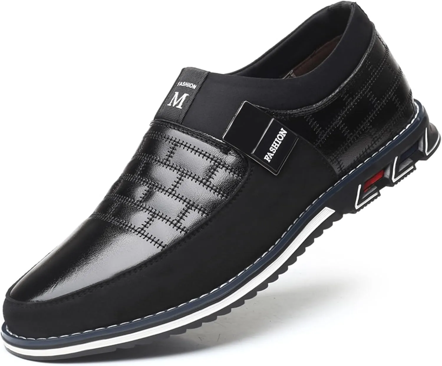 Men’s Oxford Derby Orthopedic Leather Shoes Formal Business Dress Sneakers Casual Walking Driving Slip-on Penny Loafers