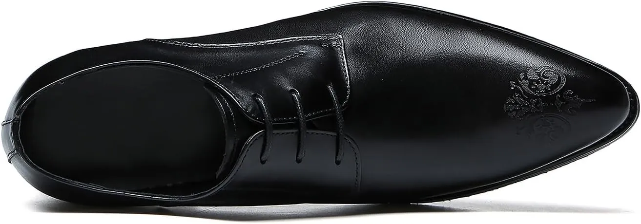 Men's Oxfords Formal Dress Leather Brogues Derby Business Prom Wedding Fashion Casual Walking Shoes for Men