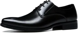 Men's Oxfords Formal Dress Leather Brogues Derby Business Prom Wedding Fashion Casual Walking Shoes for Men