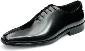 Mens Oxfords Formal Dress Shoes Fashion Prom Wedding Derby Business Tuxedo Patent Leather Whole Cut Oxfords Shoes for Men