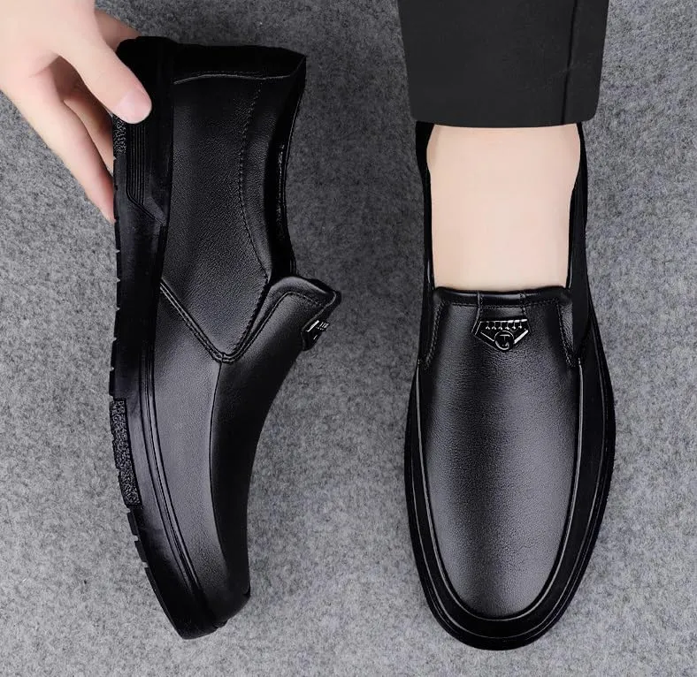 Men's Patent Leather Tuxedo Shoes Slip-On Formal Dress Shoes for Wedding & Prom