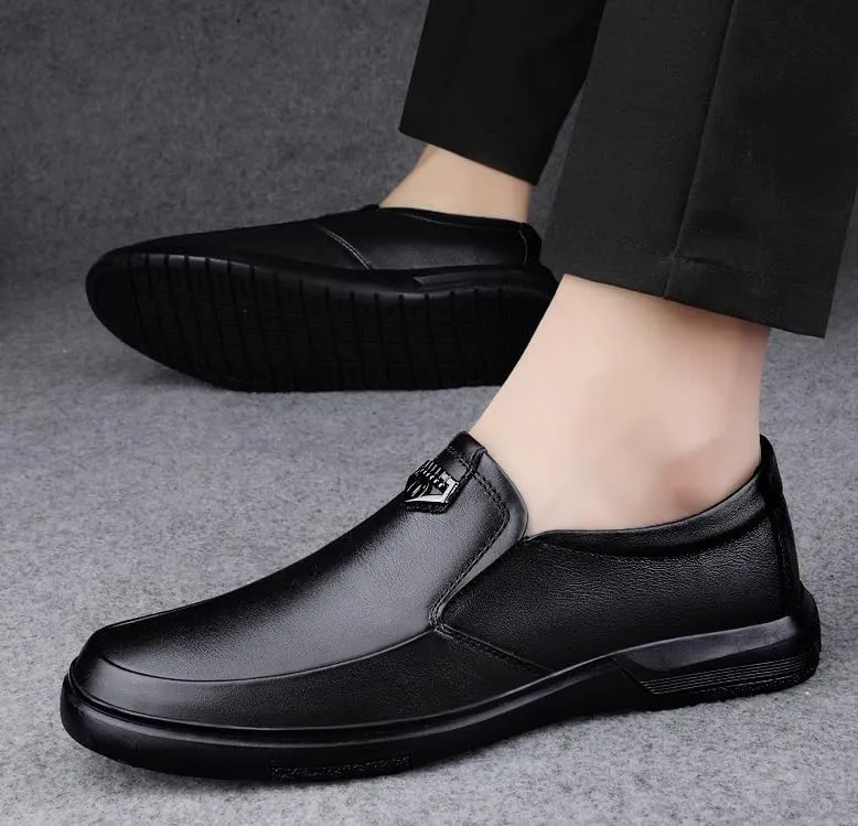 Men's Patent Leather Tuxedo Shoes Slip-On Formal Dress Shoes for Wedding & Prom