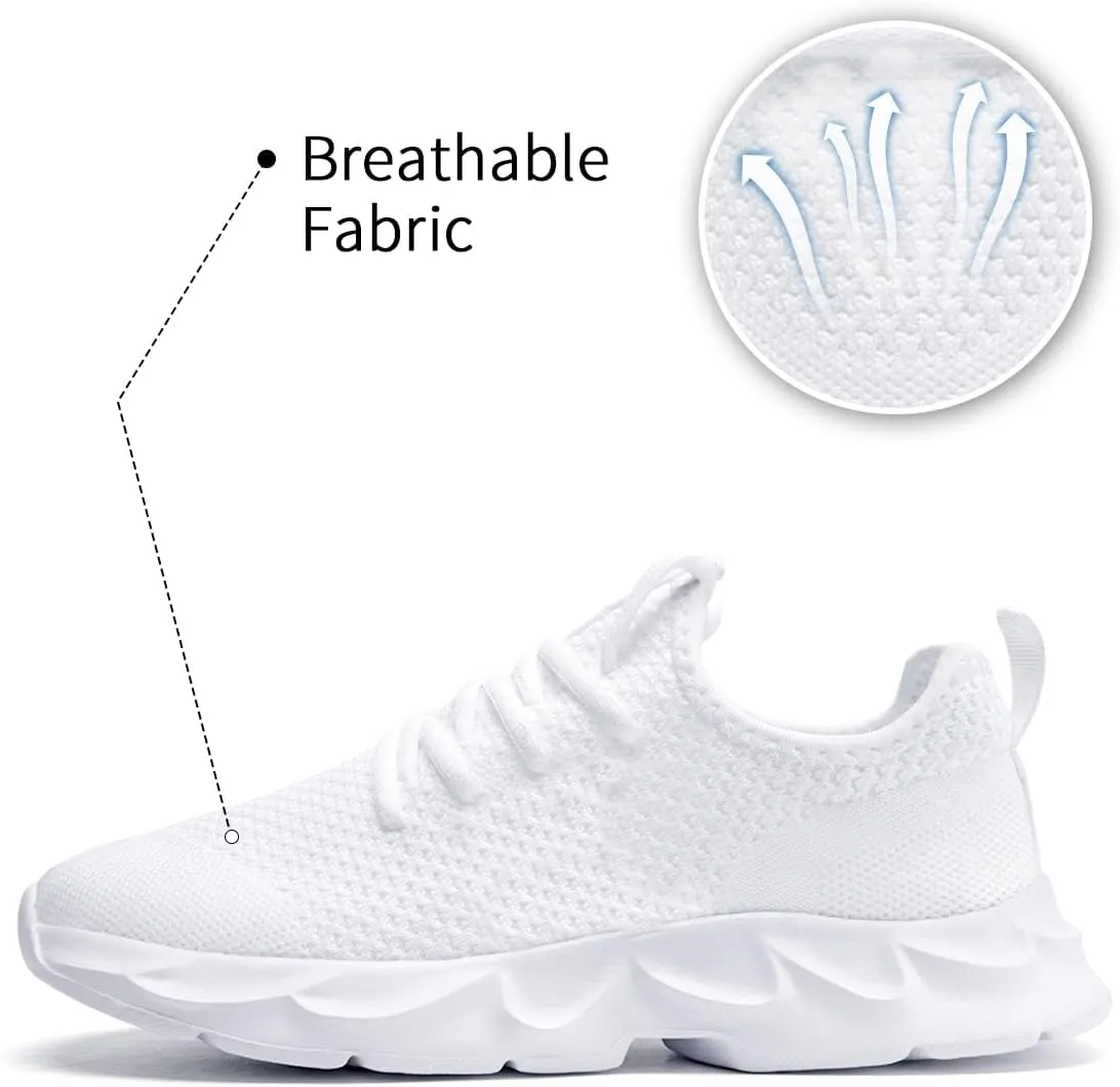 Mens Walking Shoes Slip On Tennis Non Slip Sneakers Outdoor Running Sports Trainers Athletic Sneaker Road Casual Workout Lightweight Shoes