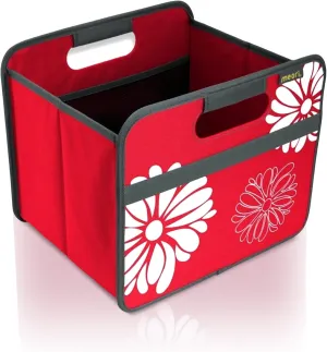 meori Small Collapsible Storage Bin, Fabric Storage Cube, with Dual Handles for Shelves, Small Storage Containers for Organizing