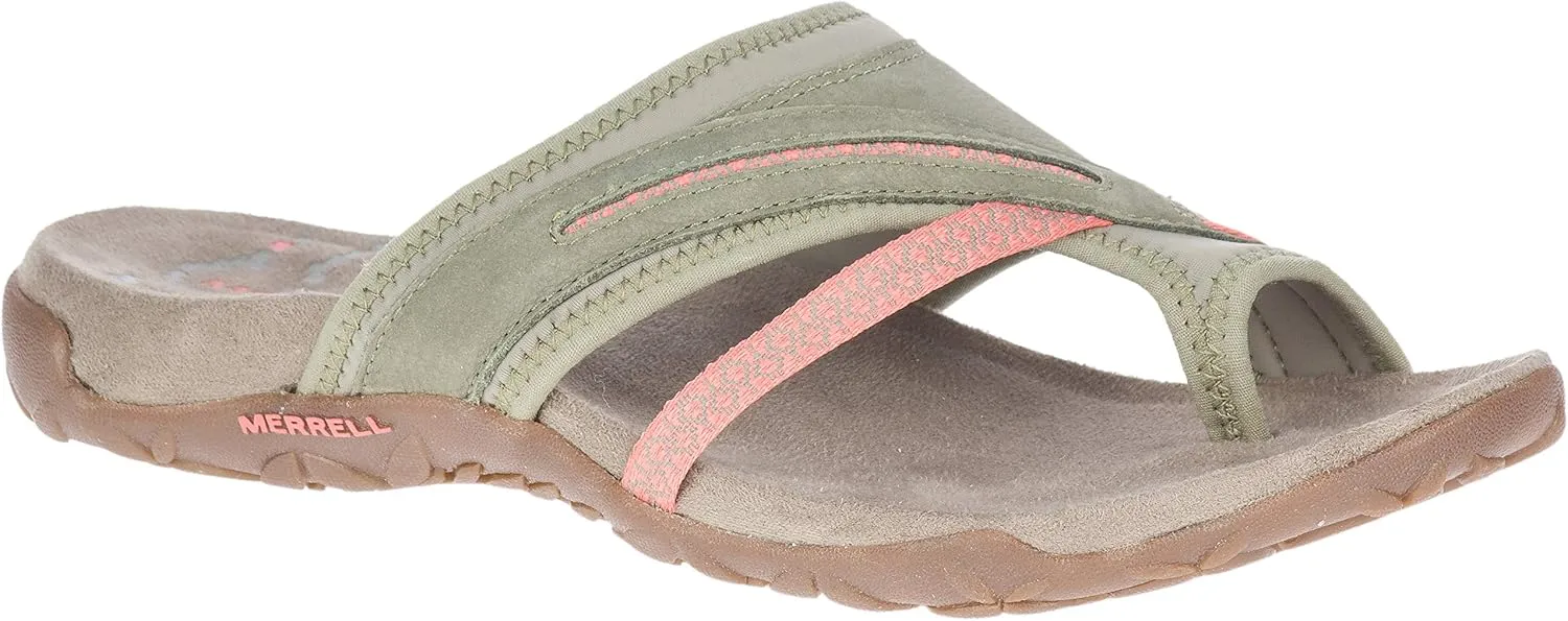 Merrell Women's Terran Post II Sandal, Putty, 9 M US