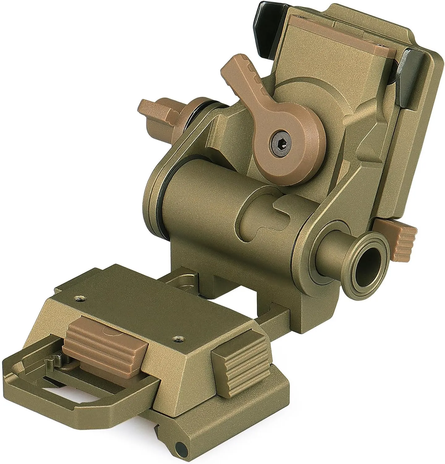 Metal L4G24 Mount Breakaway Night Vision Goggle Mount for Mounting Helmet CNC Fast OPS PJ MH BJ for pvs 18 /PVS31(Tan)