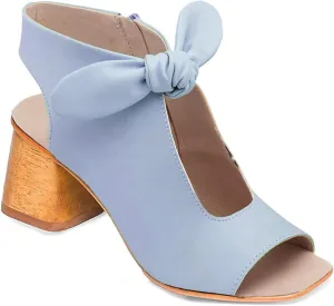 MOOMMO Women Heeled Sandals with Bow Open Toe Low Chunky Block Heel Sandal Booties Cutout 2" Heels Backless Slingback Dress Shoes Peep Toe Back Zipper Suede Sandal Dressy Casual Summer Beach 4-13 M US