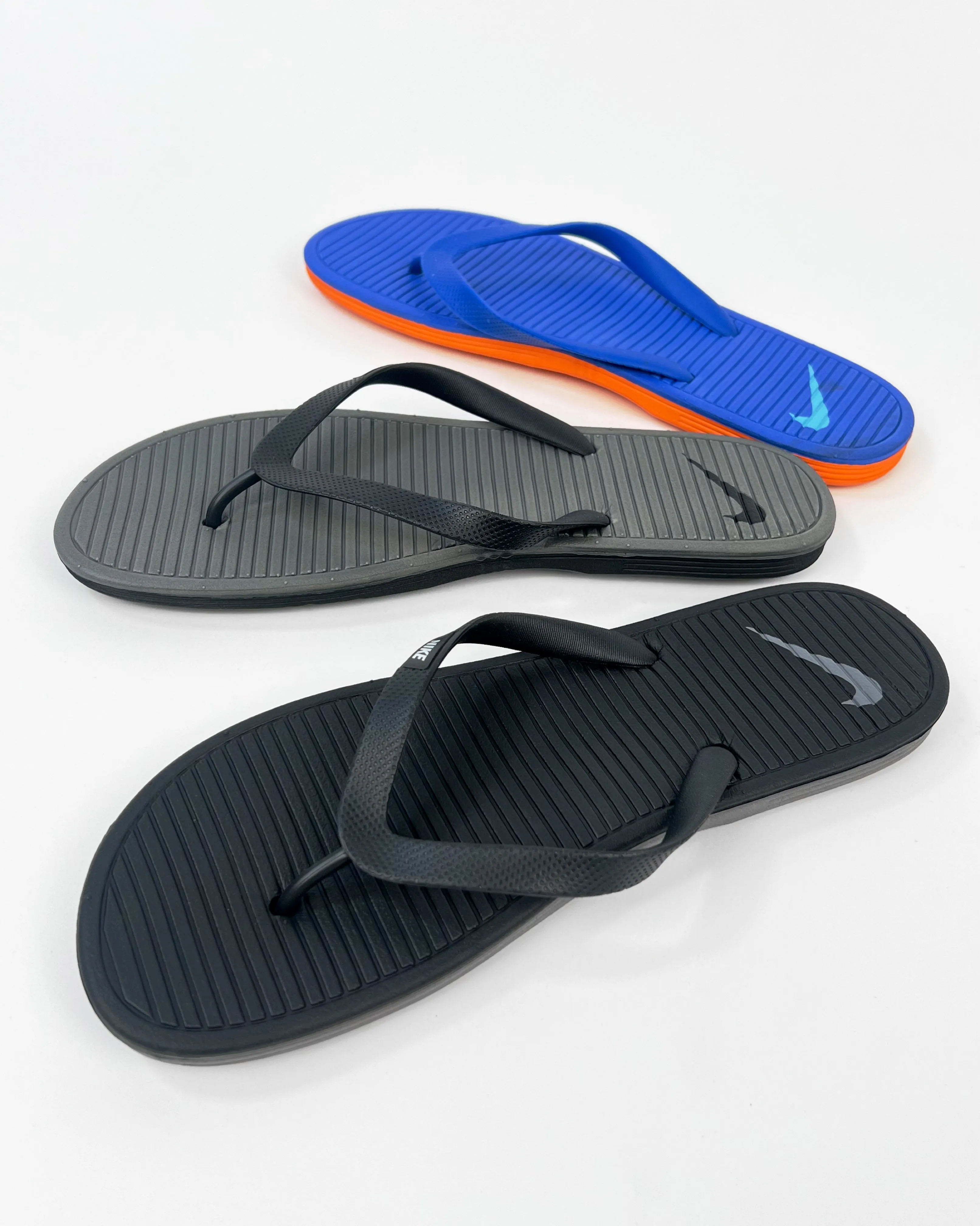 Nike Solar Soft Flip Flop Slides in blue