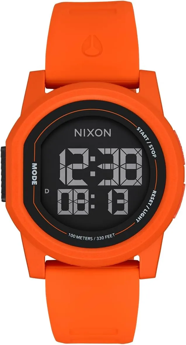 NIXON Disk A1370-100m Water Resistant Men's Digital Watch (39mm Watch Face, 20mm Silicone Band)
