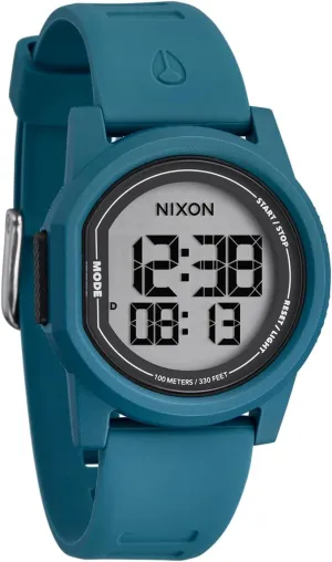 NIXON Disk A1370-100m Water Resistant Men's Digital Watch (39mm Watch Face, 20mm Silicone Band)