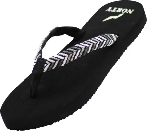 NORTY Womens Casual Flip Flop Thong Sandals For Beach, Pool or Everyday