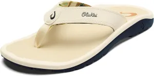 OLUKAI Ohana Men's Beach Sandals, Water Resistant Flip Flops, Arch Support & Comfort Fit, Lightweight & Durable, Enhanced Grip & Traction