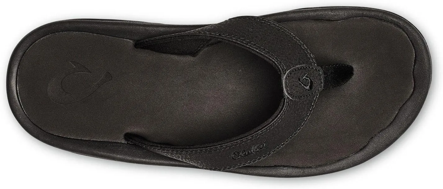 OLUKAI Ohana Men's Beach Sandals, Water Resistant Flip Flops, Arch Support & Comfort Fit, Lightweight & Durable, Enhanced Grip & Traction