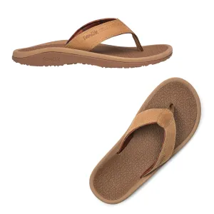 On the Rocks Men's Flip Flop in Tan by Sanuk