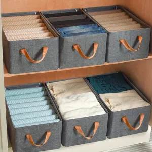 Organiser Best-selling deal Use & Space-Saving for – Fabric Shelves Box Limited edition Clothes Foldable Storage Wardrobe, for Under-Bed
