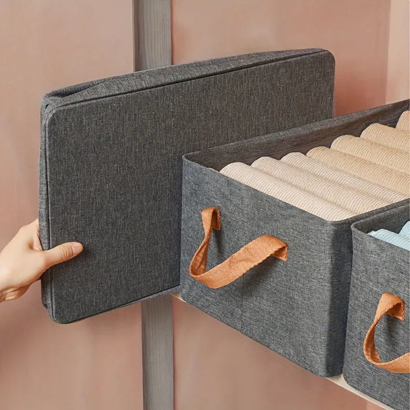 Organiser Best-selling deal Use & Space-Saving for – Fabric Shelves Box Limited edition Clothes Foldable Storage Wardrobe, for Under-Bed