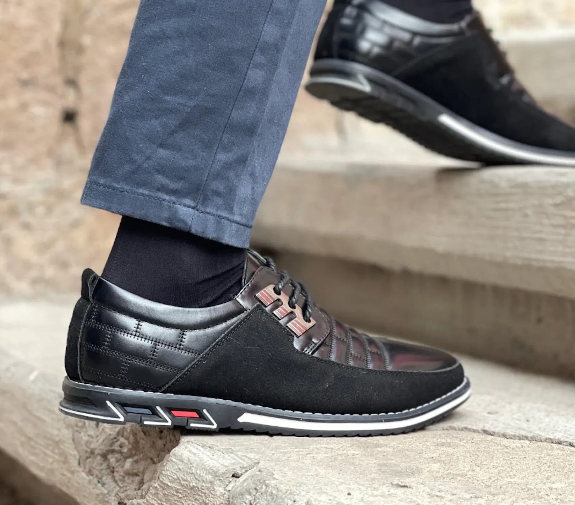 Oxford Derby Orthopedic Leather Shoes