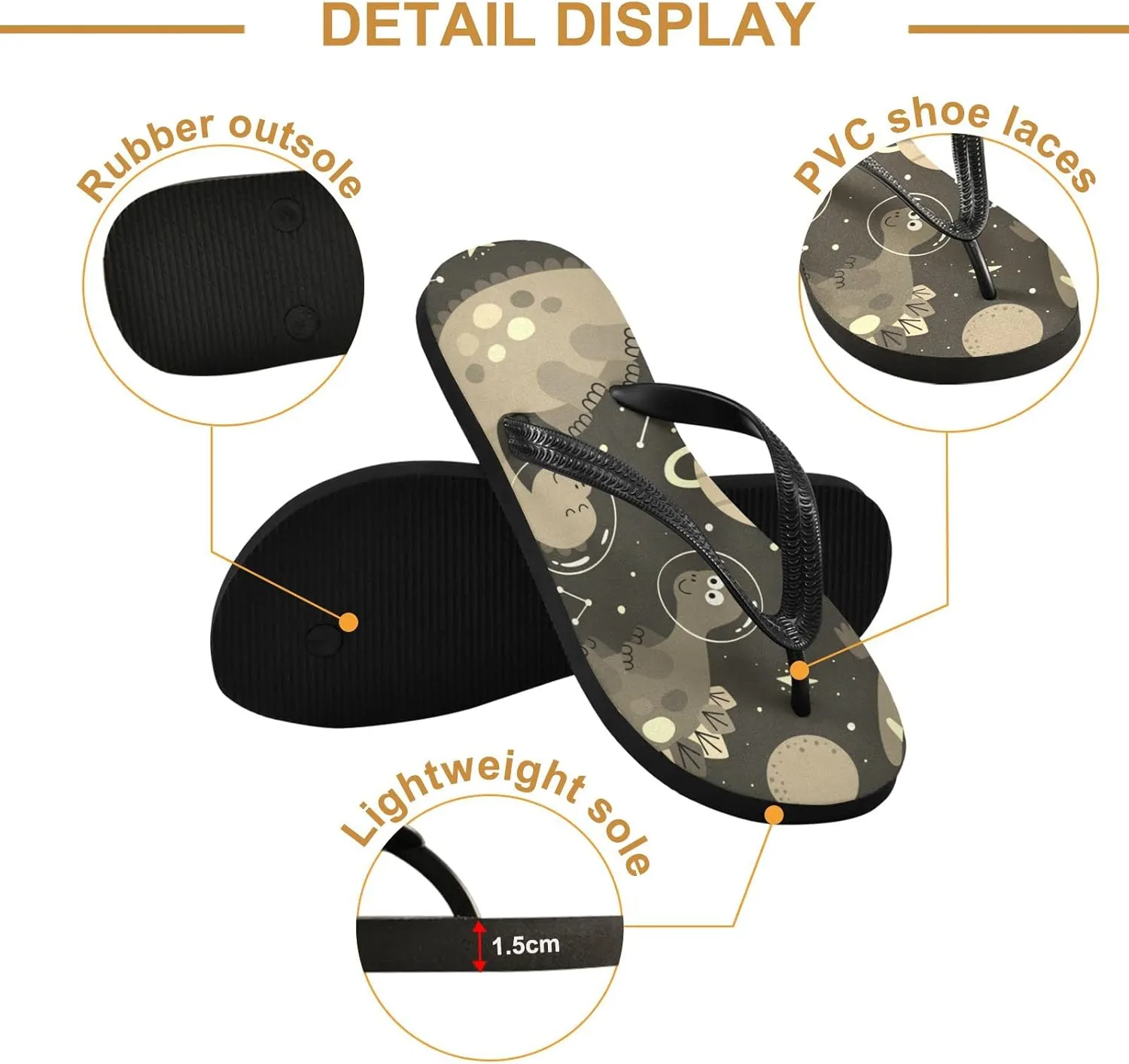 Oyihfvs Flip Flops Flip Sandal Home Slippers Hotel Spa Bedroom for Men Women XS-XXL