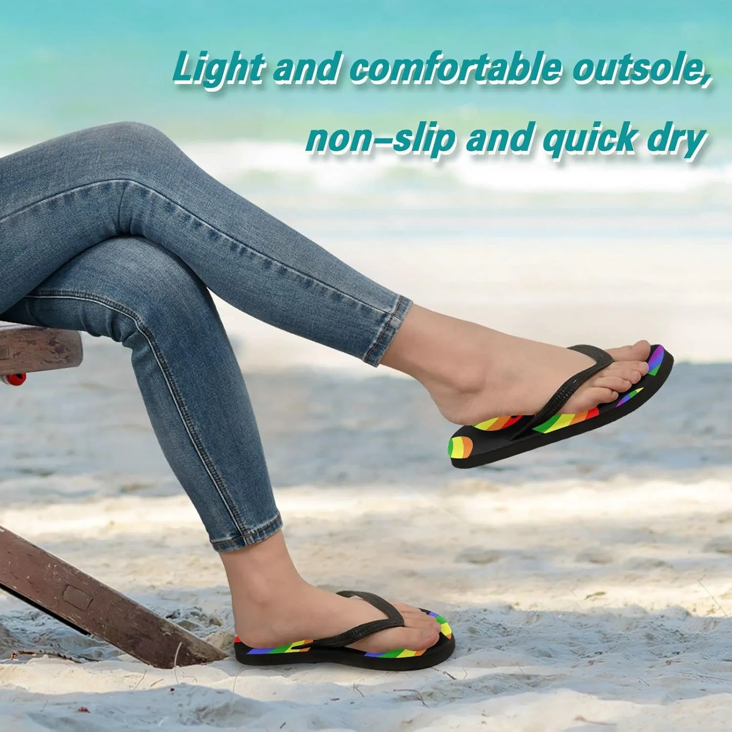 Oyihfvs Flip Flops Flip Sandal Home Slippers Hotel Spa Bedroom for Men Women XS-XXL