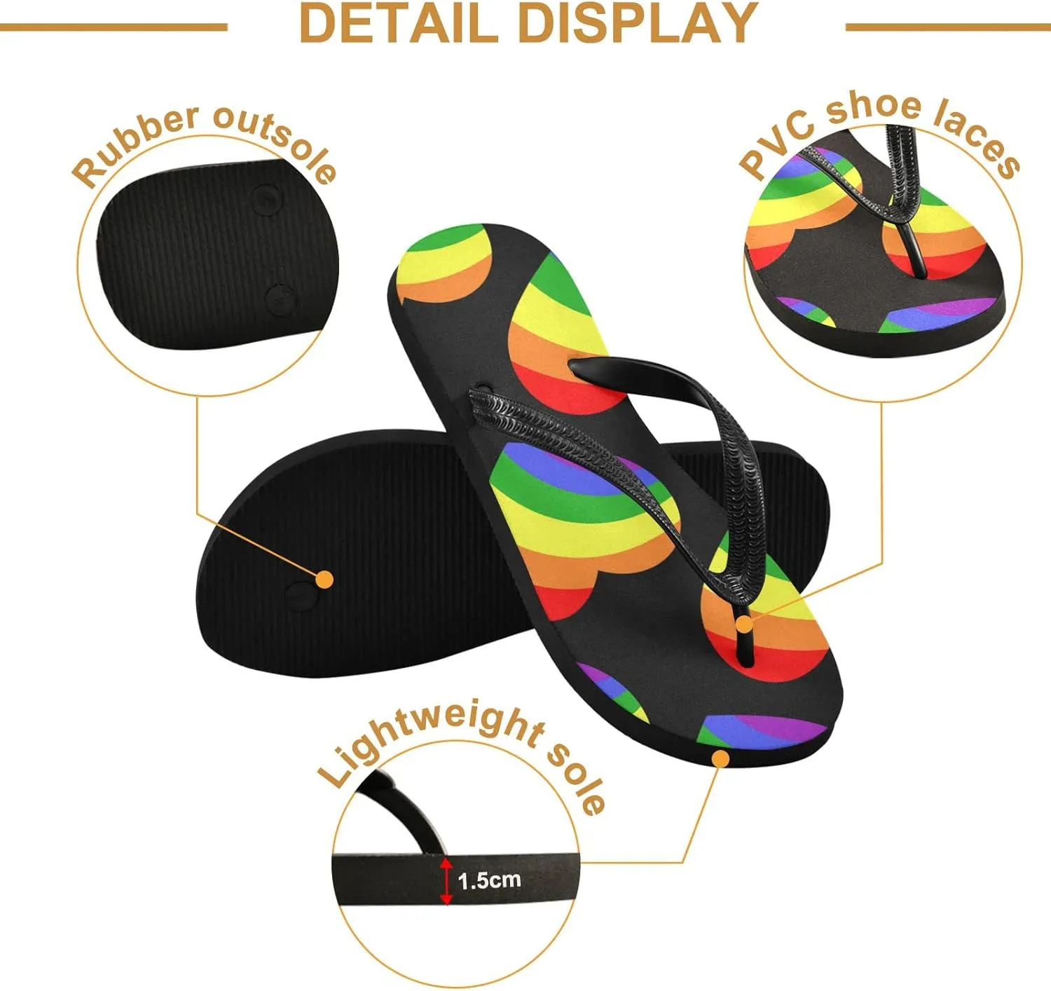 Oyihfvs Flip Flops Flip Sandal Home Slippers Hotel Spa Bedroom for Men Women XS-XXL