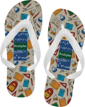 Personalized Math Lesson Flip Flops