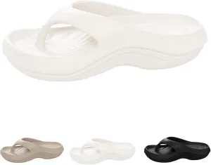 Pillow Arch Support Flip Flops Slides for Women Plantar Fasciitis Cloud Orthopedic Sandals Slippers Lightweight Cushioning Shock-Absorbing