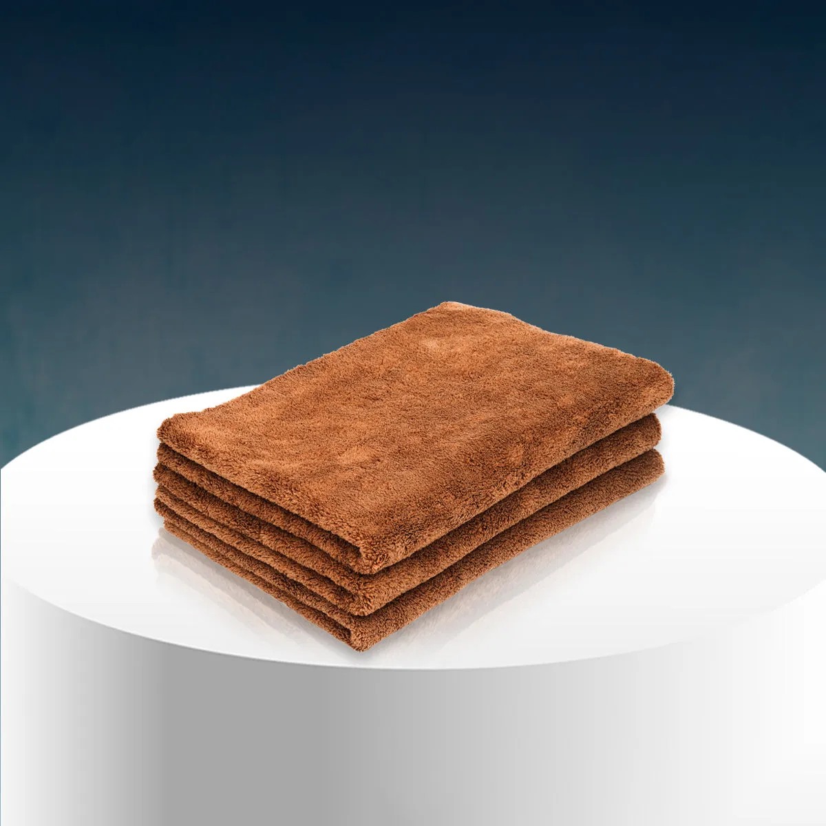 Poshlyf Drier Superb 600 GSM Brown Microfiber Titaniumline 60cmx40cm