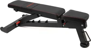 PowerBench 2.0 Adjustable Weight Bench, 7 Positions, Built-in Wheels & Handle, Innovative Equipment for Home & Commercial Gyms, Versatile Workout Bench