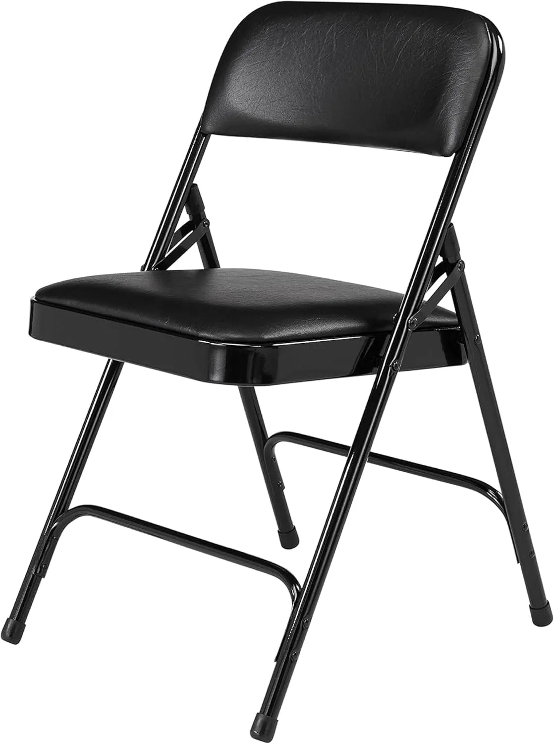 Premium Padded Portable Folding Chairs by National Public Seating – 1200 Series Upholstered, Heavy-Duty Foldable Chairs for Indoor & Outdoor Use – Set of 4, Comfortable & Durable, Beige