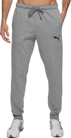 PUMA Men's P48 Core Pants Fleece Cuffed Bottom, Medium Gray Heather, Medium