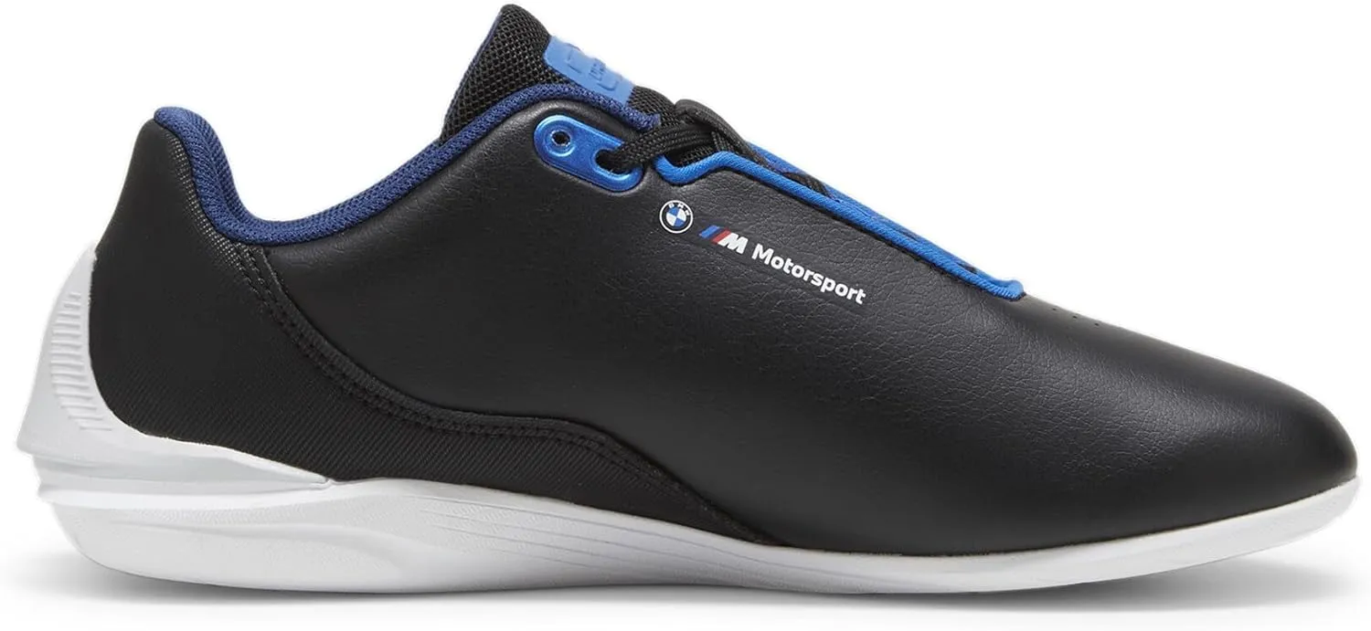 PUMA Unisex-Child Shoes BMW M Motorsport Drift Cat Decima Sneaker, Black-Pro Blue, 4.5 US Big Kid