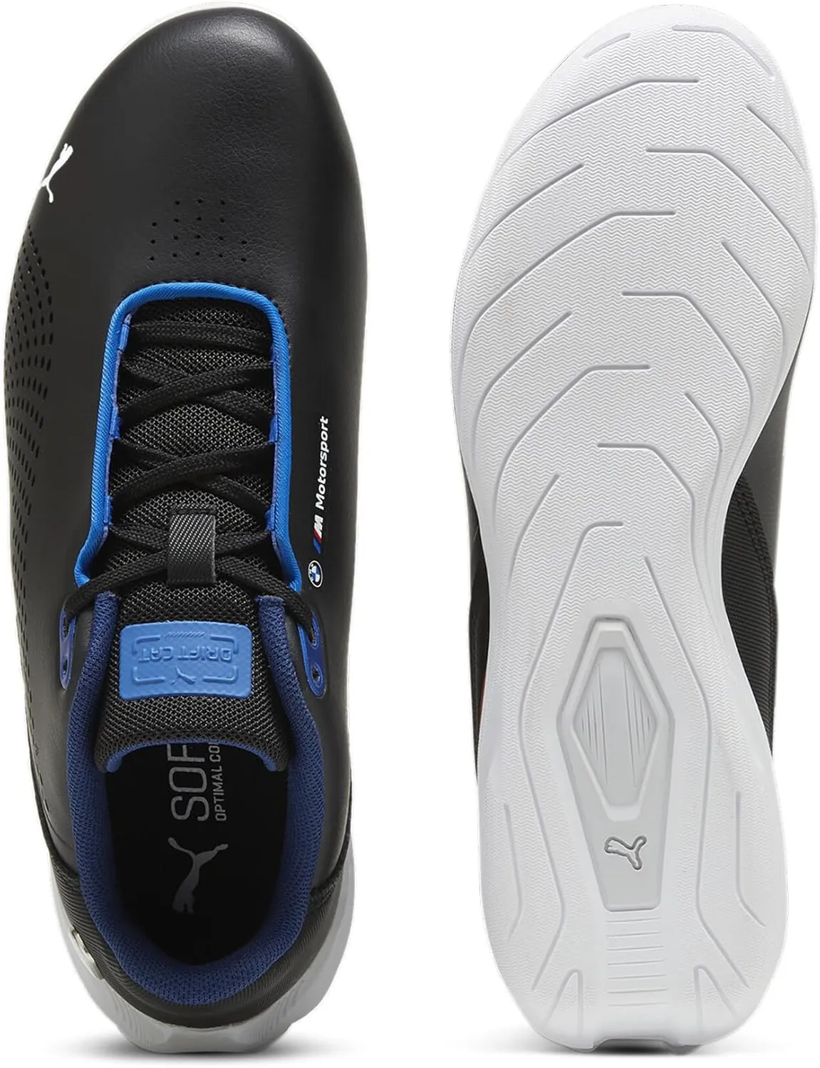 PUMA Unisex-Child Shoes BMW M Motorsport Drift Cat Decima Sneaker, Black-Pro Blue, 4.5 US Big Kid