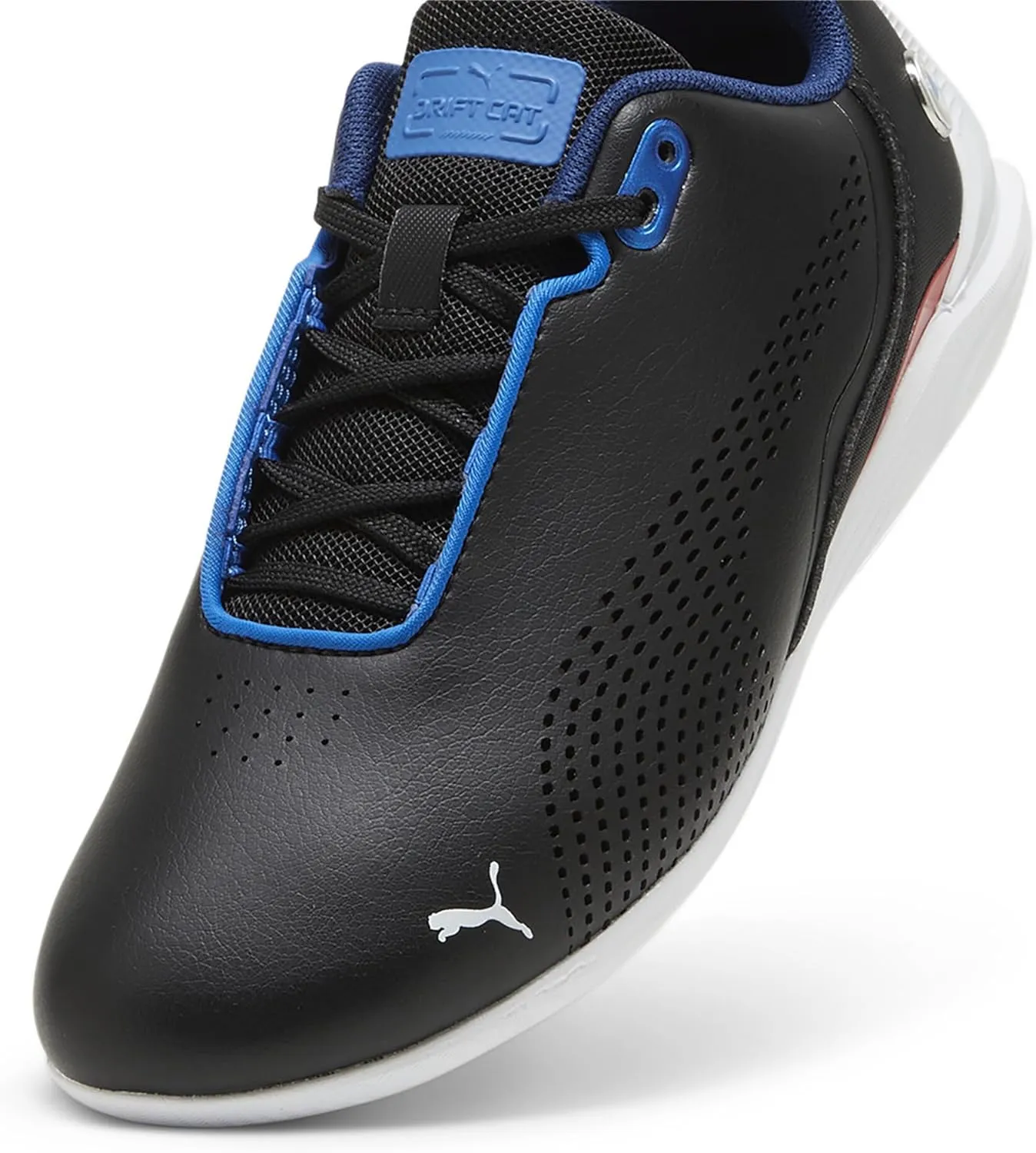 PUMA Unisex-Child Shoes BMW M Motorsport Drift Cat Decima Sneaker, Black-Pro Blue, 4.5 US Big Kid
