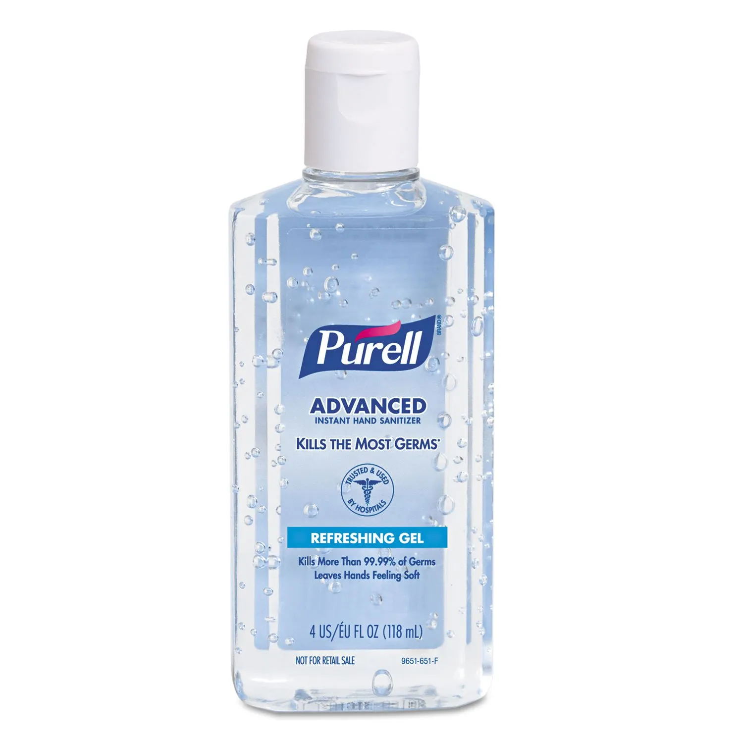 PURELL 965124 Advanced Instant Hand Sanitizer, 4oz Flip-Cap Bottle, 24/Carton