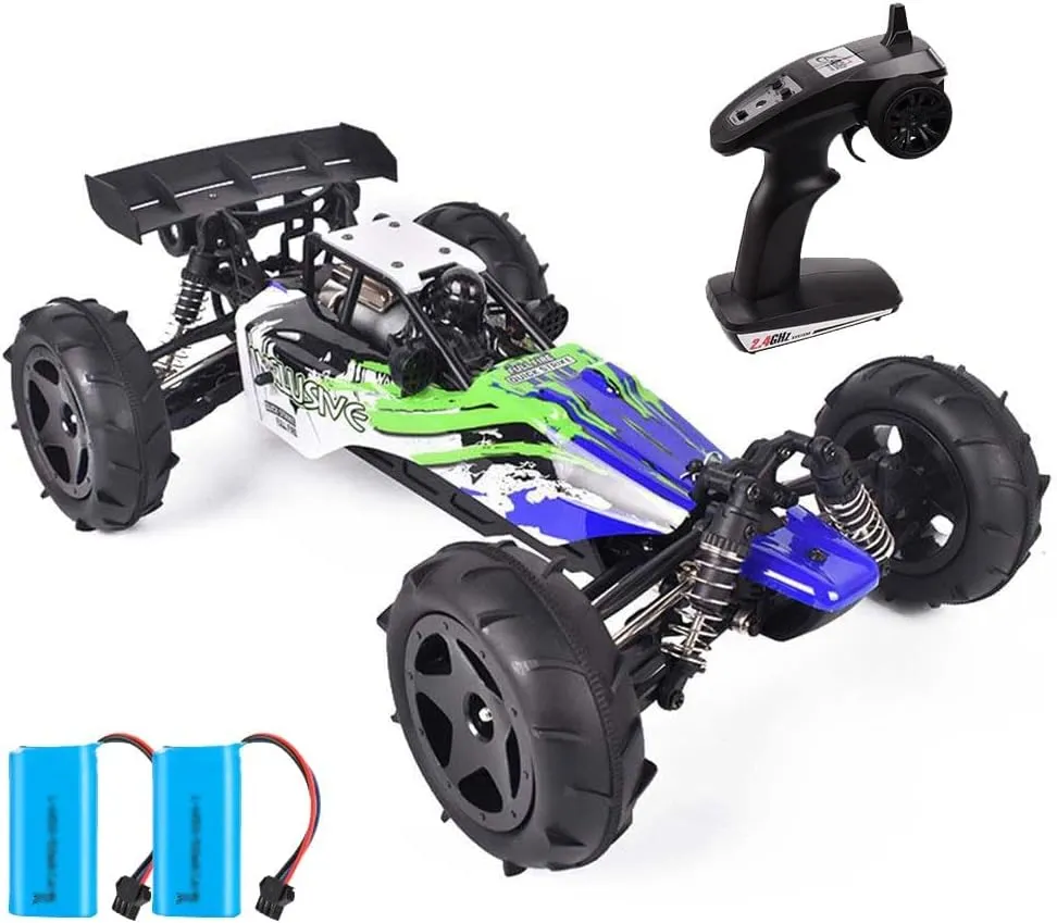 RC Racing Car, 1:12 Scale 2.4GHZ Remote Control Car 40KM/H High Speed Racing RC Truck Electric Toy Vehicle with 2 Rechargeable Batteries for Boys Kids