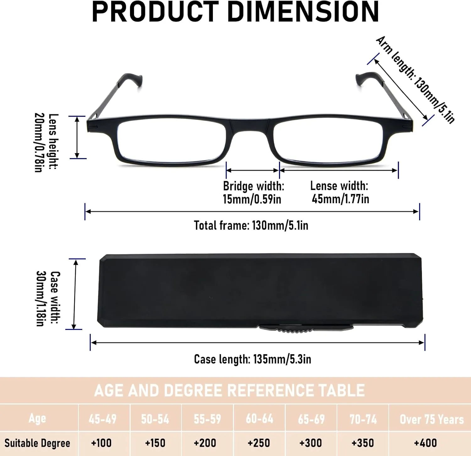 REAVEE Folding Reading Glasses for Men Women Blue Light Blocking Computer Thin Foldable Portable Readers Flat Case