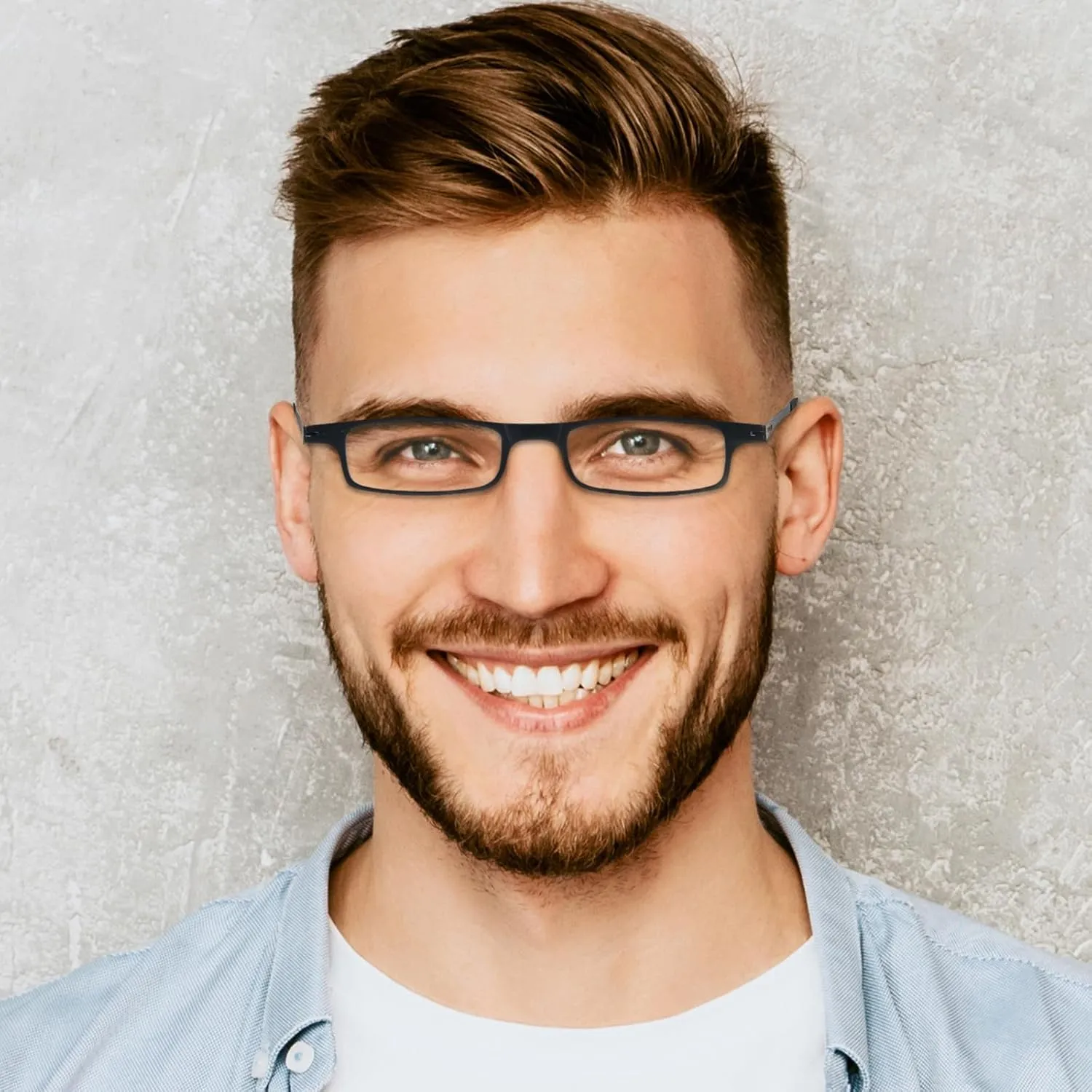REAVEE Folding Reading Glasses for Men Women Blue Light Blocking Computer Thin Foldable Portable Readers Flat Case