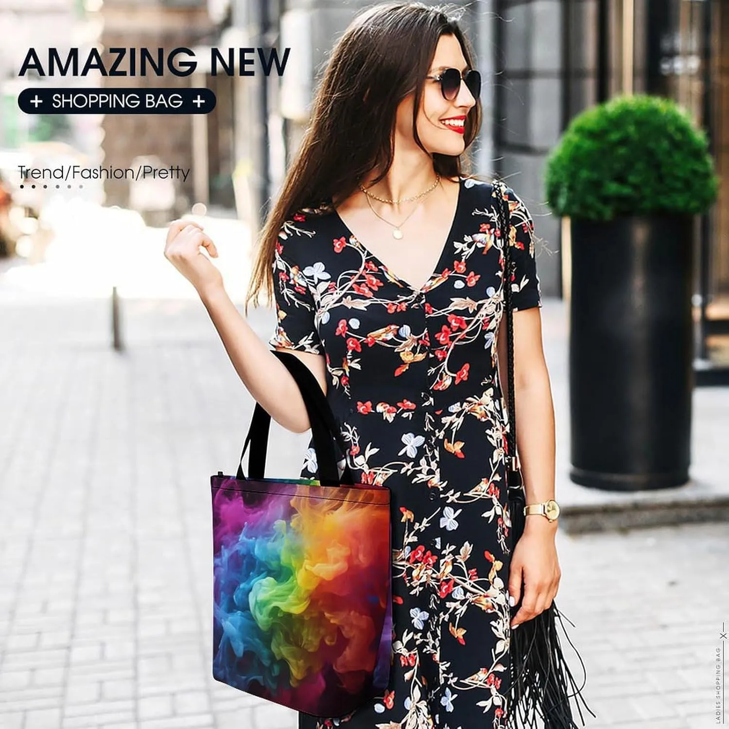 Red Ladybug Tote Bag for Women Grocery Bags Foldable Shopping Bag Large Reusable Handbags for Work Travel