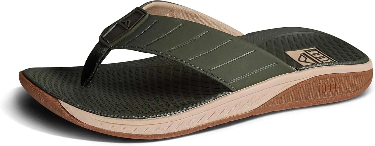 REEF Deckhand Men's Water Friendly Flip Flop, Boat Friendly, No Slip Traction, Quick Dry