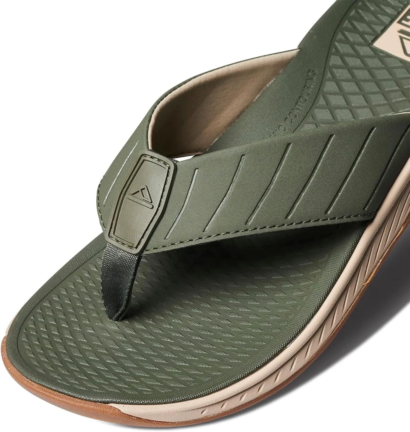 REEF Deckhand Men's Water Friendly Flip Flop, Boat Friendly, No Slip Traction, Quick Dry