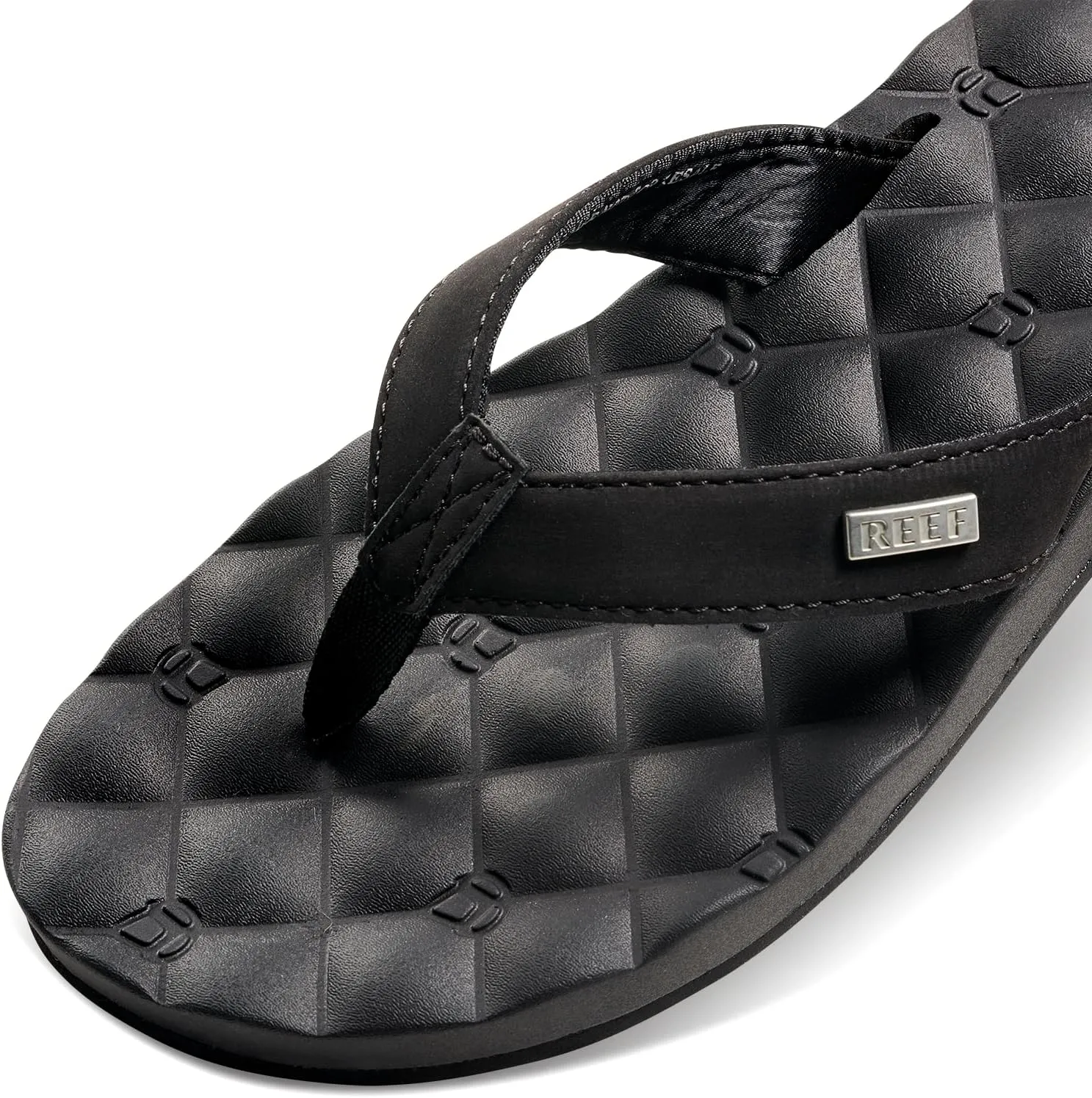 REEF Dreams Women's Flip Flop, Memory Foam Cushion Footbed, Faux Leather Satin Lined Strap