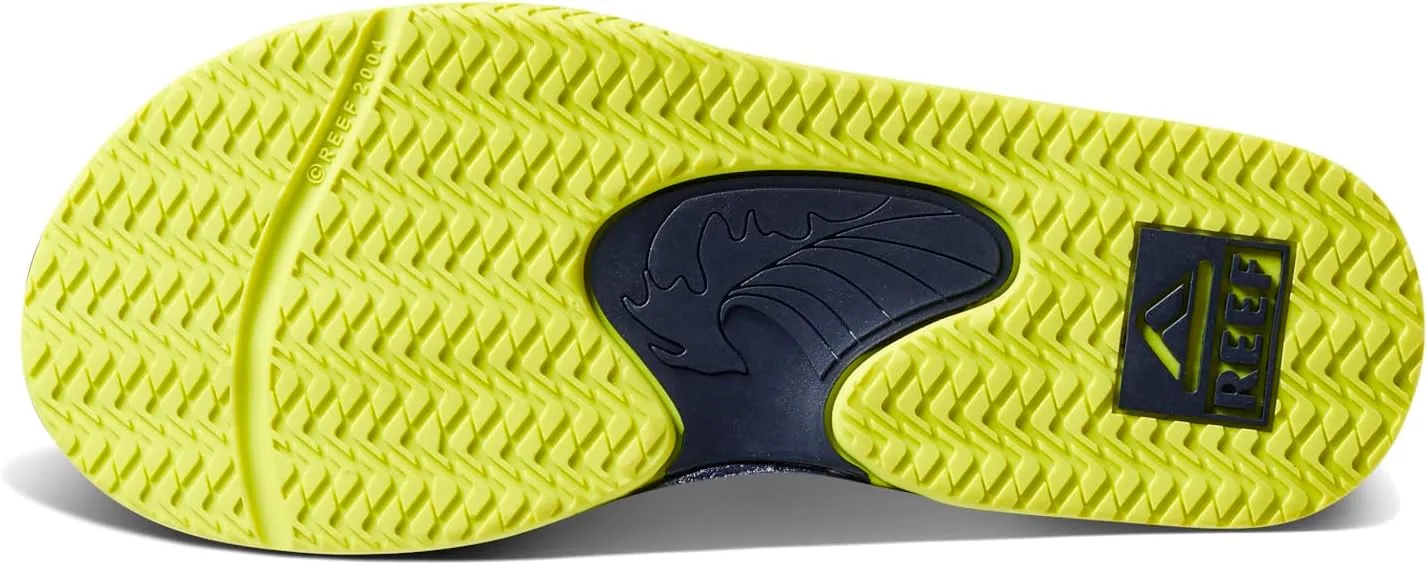 REEF Kids' Fanning Flip Flop, Arch Support, Durable Outsole, Water Friendly