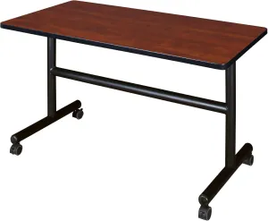 Regency Kobe 48 x 30 in. Flip-Top Training Nesting Table- Cherry