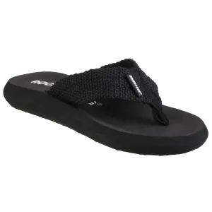 Rocket Dog Women's Sunset Webbing Flip Flop in Black