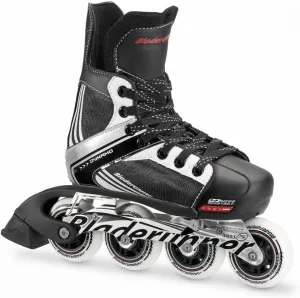 Rollerblade Bladerunner Dynamo Jr Size Adjustable Hockey Inline Skate, Black and Red, Inline Skates