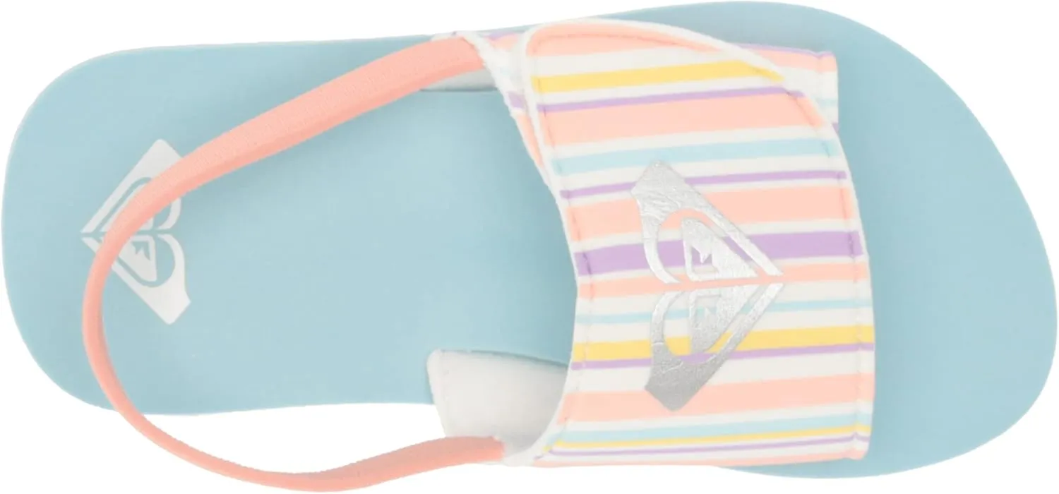 Roxy Girl's Tw Finn Sling Back Flip Flop Sandal