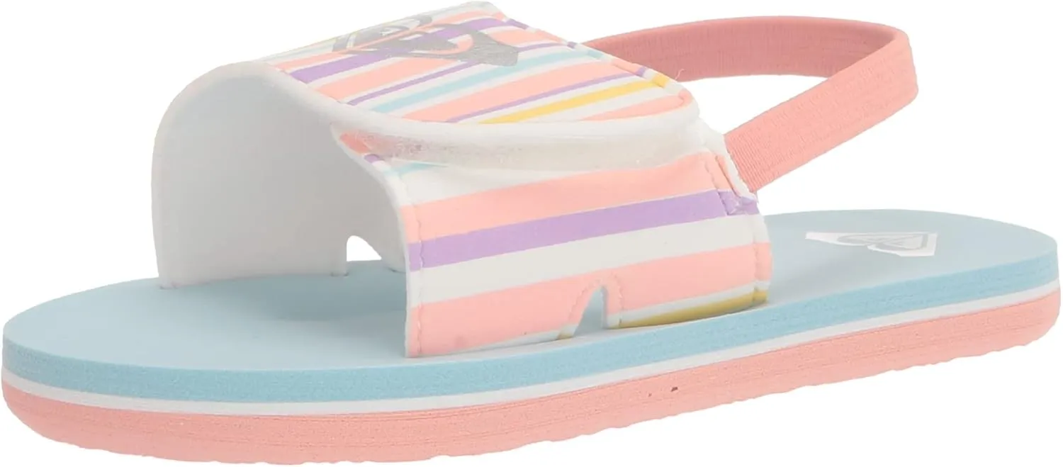 Roxy Girl's Tw Finn Sling Back Flip Flop Sandal