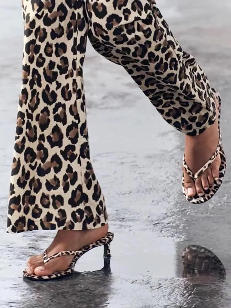 SAFECAMS Women's Kitten Heels Thong Sandals Round Open Toe Flip Flops Comfortable Summer Low Heeled Sandals
