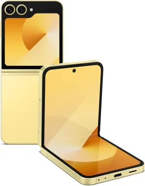 SAMSUNG Galaxy Z Flip 6 AI Cell Phone, 256GB Unlocked Android Smartphone, FlexCam, Photo Assist, Camcorder Mode, Live Interpreter, Foldable Design, 2024, US 1 Yr Manufacturer Warranty, Yellow