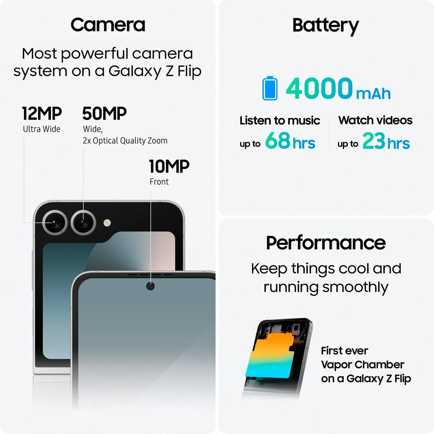 SAMSUNG Galaxy Z Flip 6 AI Cell Phone, 256GB Unlocked Android Smartphone, FlexCam, Photo Assist, Camcorder Mode, Live Interpreter, Foldable Design, 2024, US 1 Yr Manufacturer Warranty, Yellow